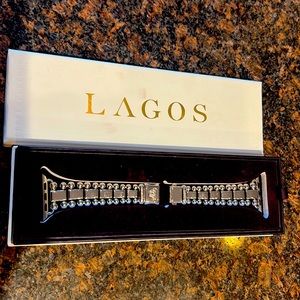 Lagos stainless steel watch band.